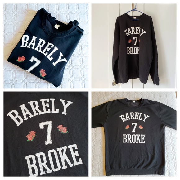 Barely Broke Intellects Tops - [Barely Broke] Unisex XXL Black Sweatshirt